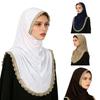 Stylish Polyester Scarf with Ethnic Charm Detail and Quick Wear Accent for Women's Everyday Fashion Convenience