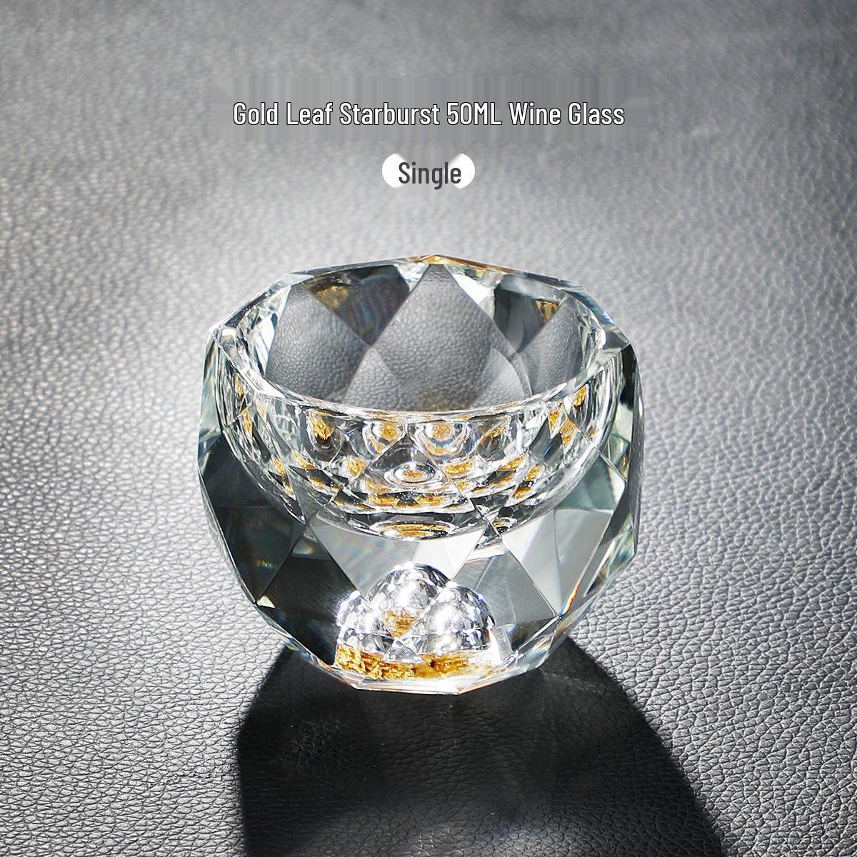 Скандинавский набор стеклянных рюмок: 50 мл Зеленая Бирюза Звездный Дизайн с Подарочной Коробкой