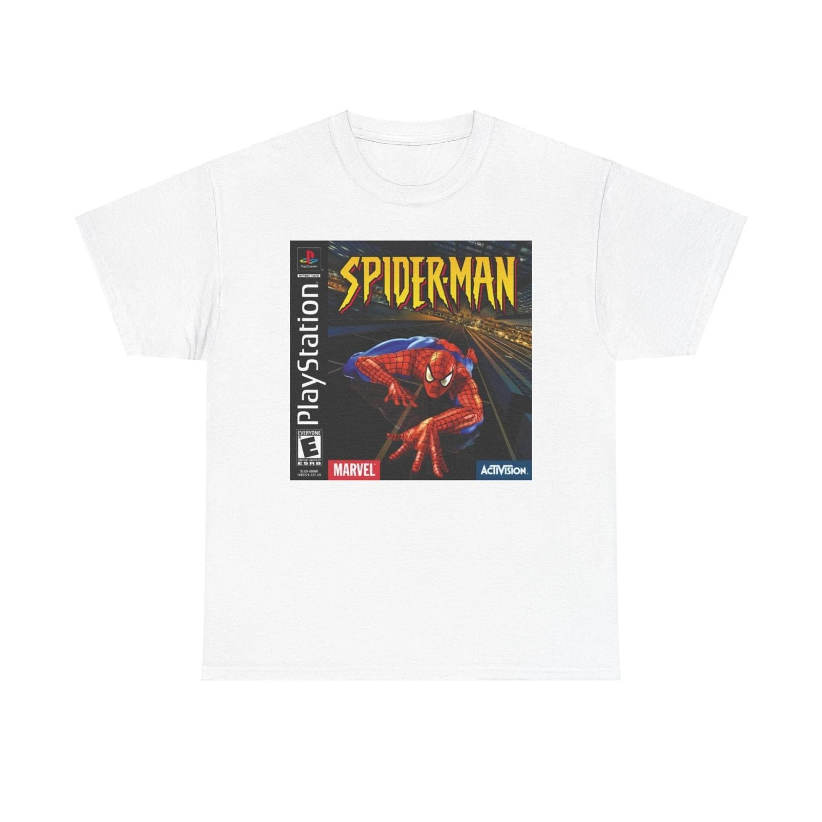 

Spiderman PS1 Shirt, Retro Gaming Tee, Unisex Marvel T-Shirt, Vintage Video Game 3XL
