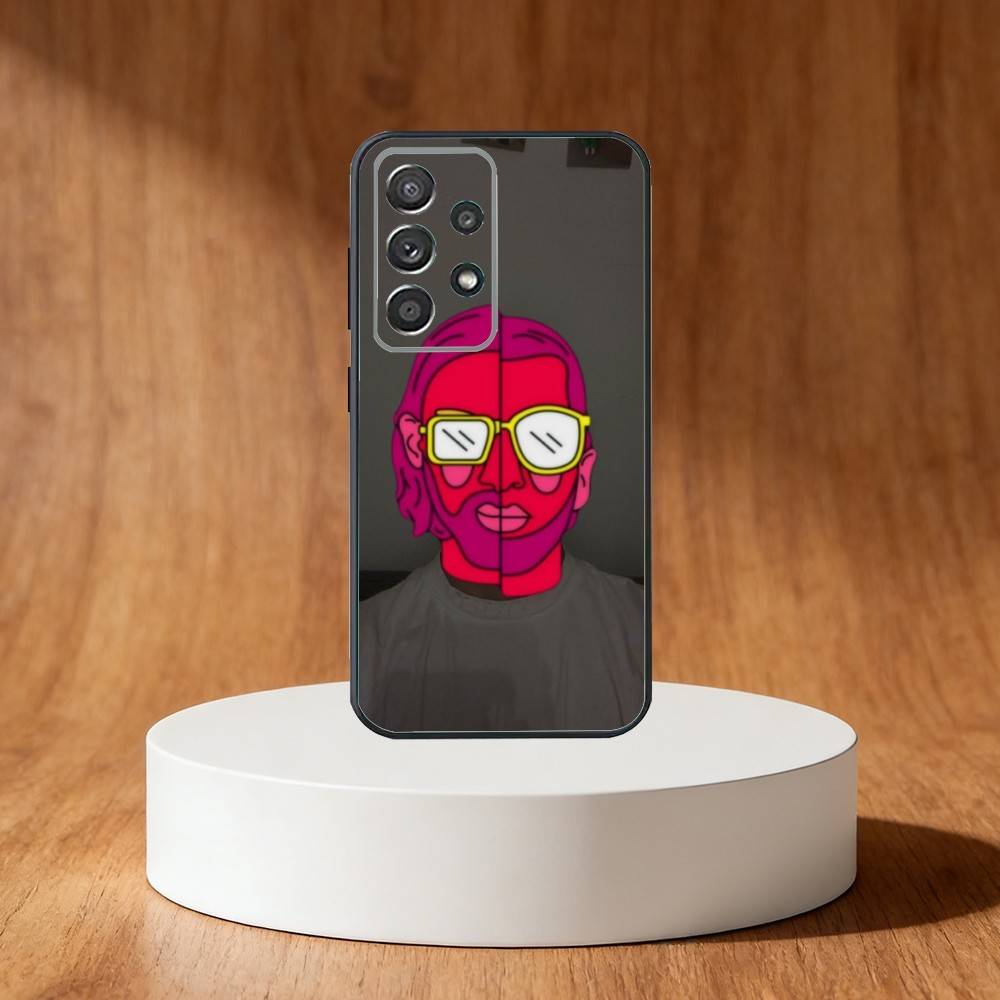 PNL QLF Rapper Singer Phone Case For Samsung S25,S24,S21,S22,S23,S30,Ultra,S20,Plus,Fe,Note,10,9,5G Black Cover