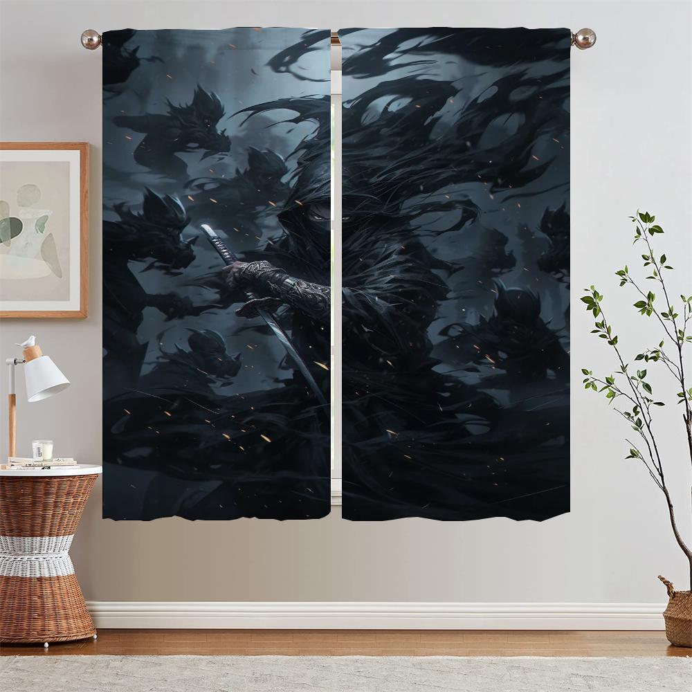 Qunyinghui Cheap Things With Free Shipping for Home Interior Curtains for Living Room Short Window Curtains Salon 2 Pieces Blind