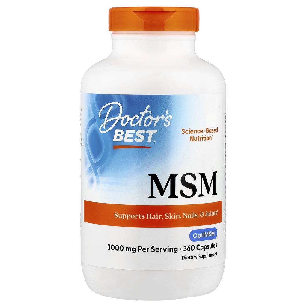 Doctor'S Best, MSM with Optimsm®, 360 Capsules (1,000Mg per Capsule)