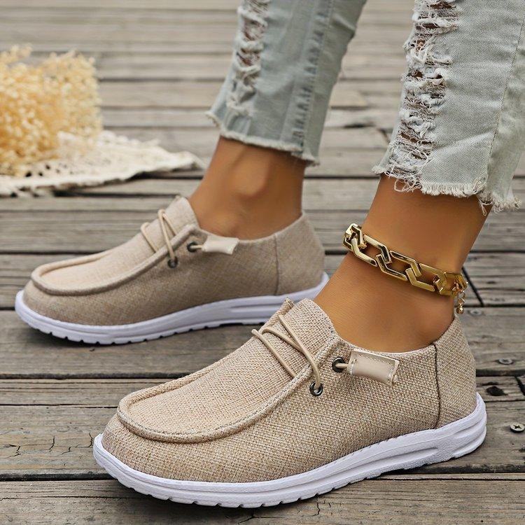 Casual large size shallow mouth breathable women's shoes autumn new women's comfortable flat-soled single shoes women