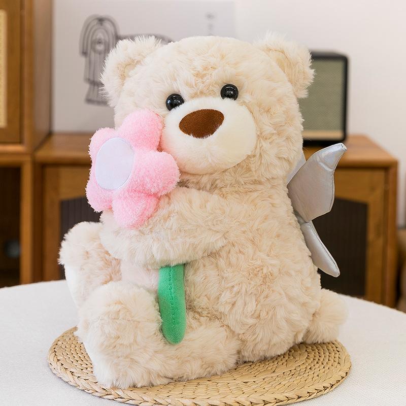 

Новая Милая Кукла Фея Цветка Медведь Гиффорд Плюшевая Игрушка Кукла Медведь Пара Признание Подарки 35Cm (0.25kg)