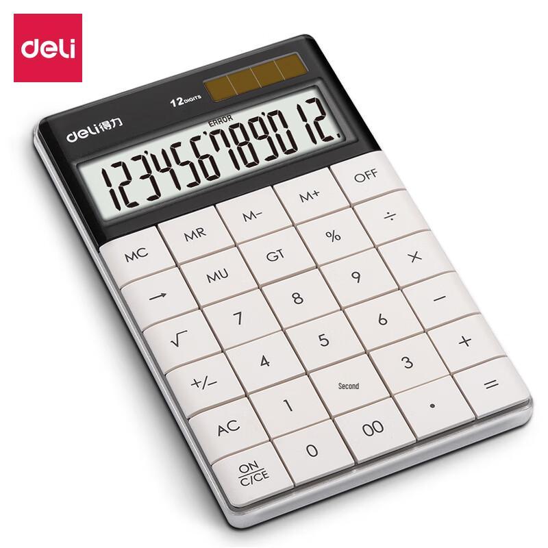 Deli Dual Power Desktop Calculator