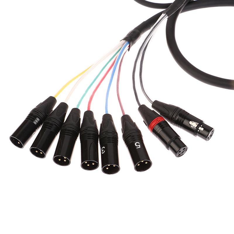 2 4 6 Channel Professional Multi-Media 3 Pin Xlr Cable Male To Female Balanced Audio Extension Cord