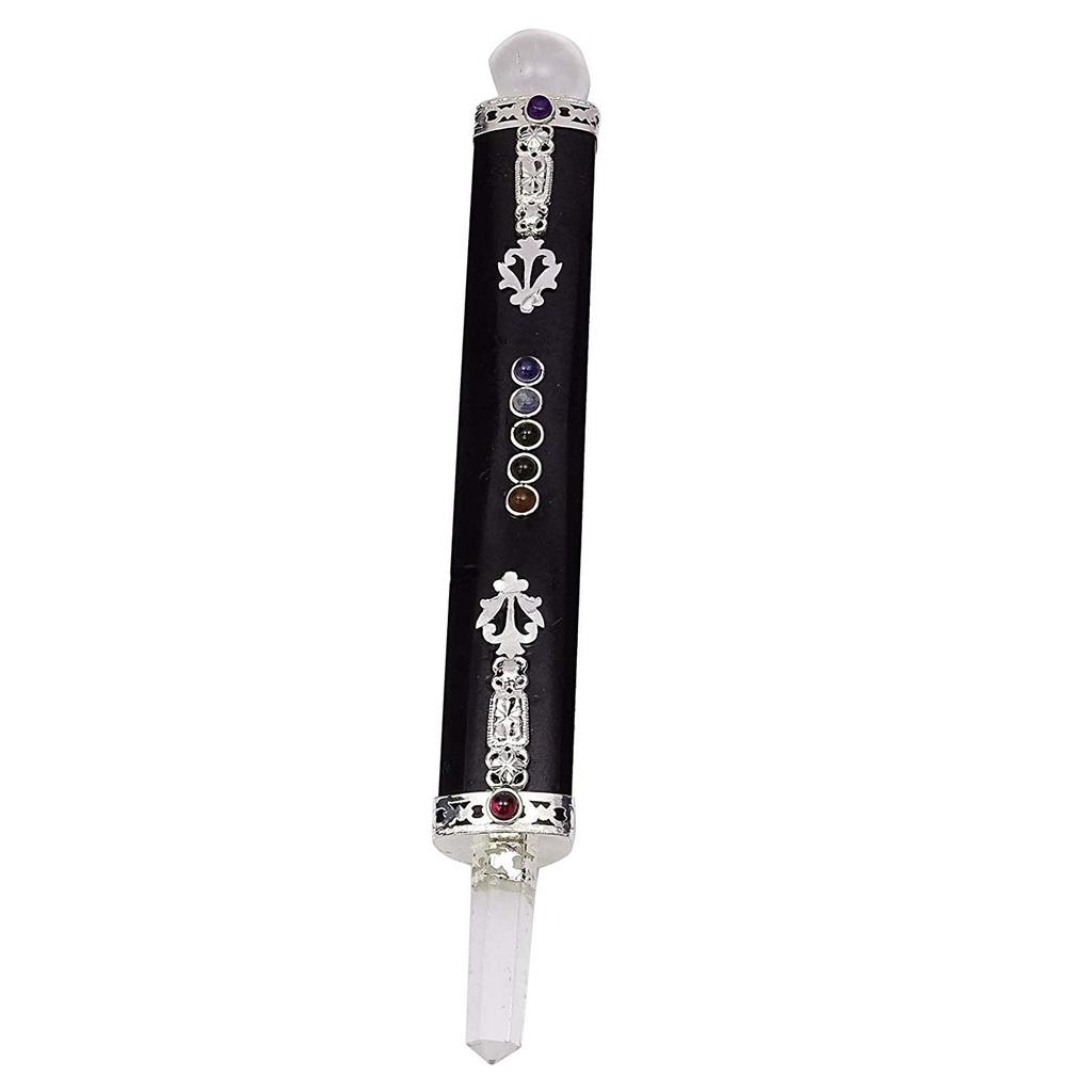 Tourmaline Wand Seven Reiki Chakra Spiritual Gemstone Healing Gift Balancing