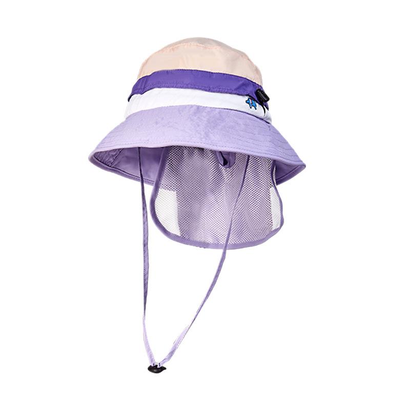 Baby Sun Hat Children's Sun Hat UV Protection Thin Sub-bucket Hat Summer Breathable