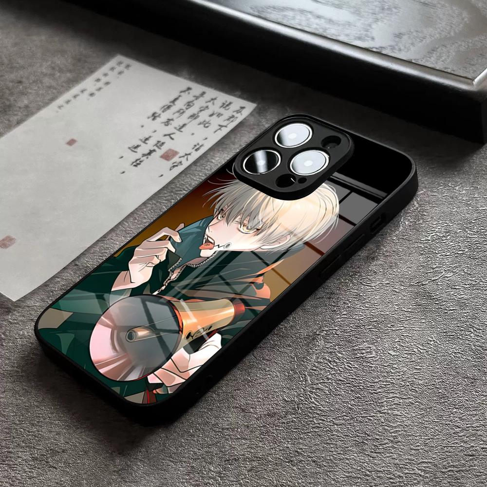 Jujutsu Kaisen Anime Inumaki Toge Phone Case For IPhone 16 Pro Max 15 Plus 14 Pro 12 11 13 Mini X XR XS Max 8 7 SE Glass Cover