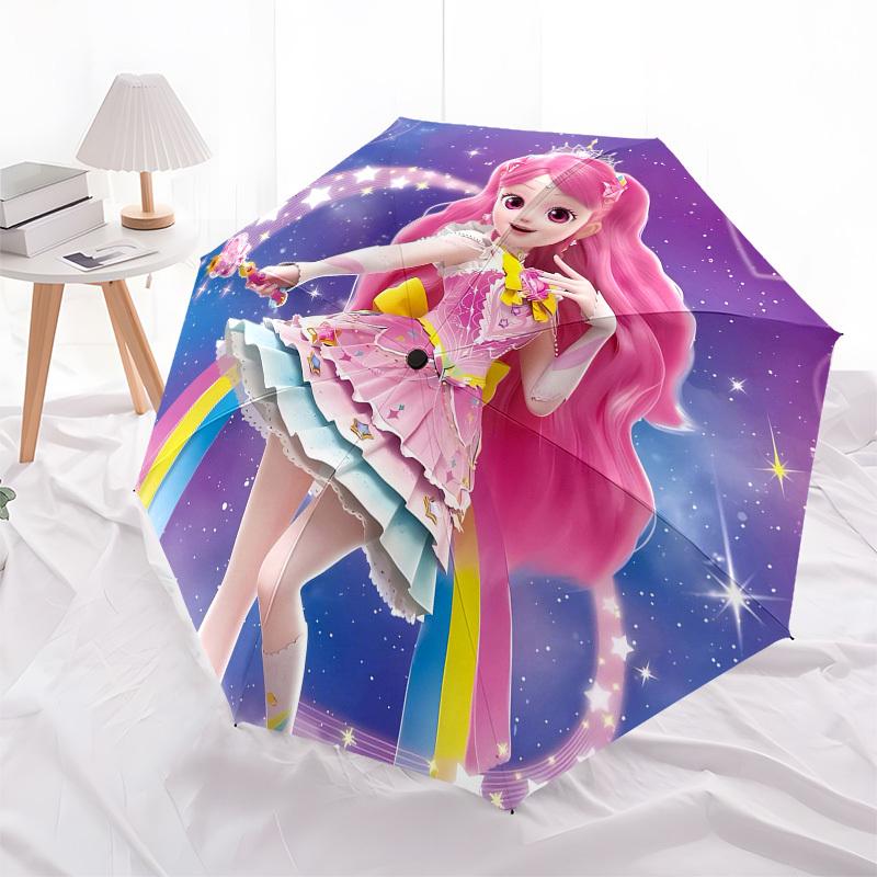 Fairy Tale, Magic Wand Automatic Opening and Closing, 8 rib Structure Portable Umbrella, Suitable for Men and Women in All Seasons  Perfect