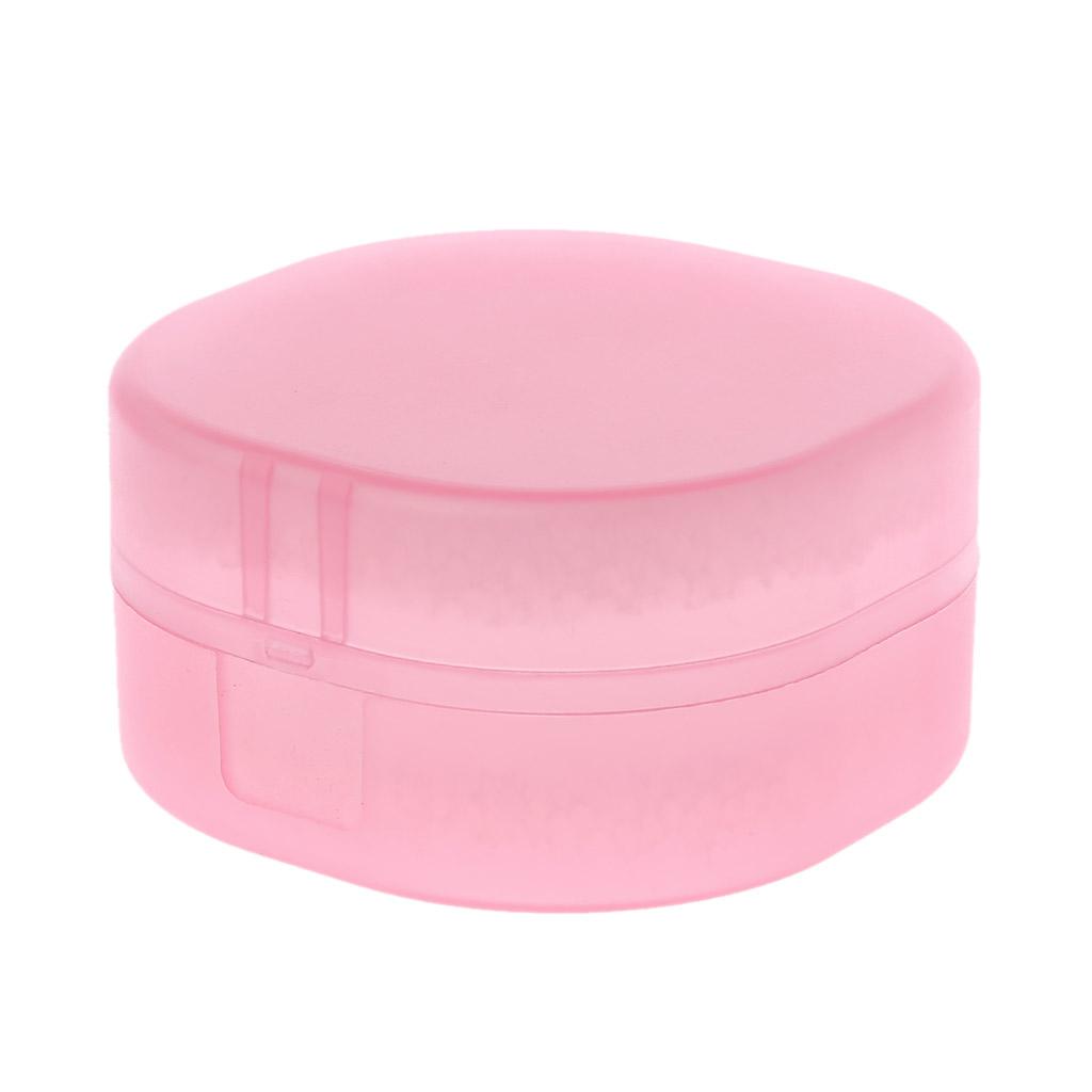 Plastic Soap Box Sponge for Case Round Travel Box Sponge Soap Dishes for Case Leak Resistant Holder Home Kitchen Bathroo