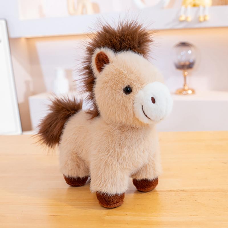 25/28cm Graduation Standing Horse Plush Toy Stuffed Bachelor Doctor Cartoon Animal Souvenir Mascot Classmate Gift
