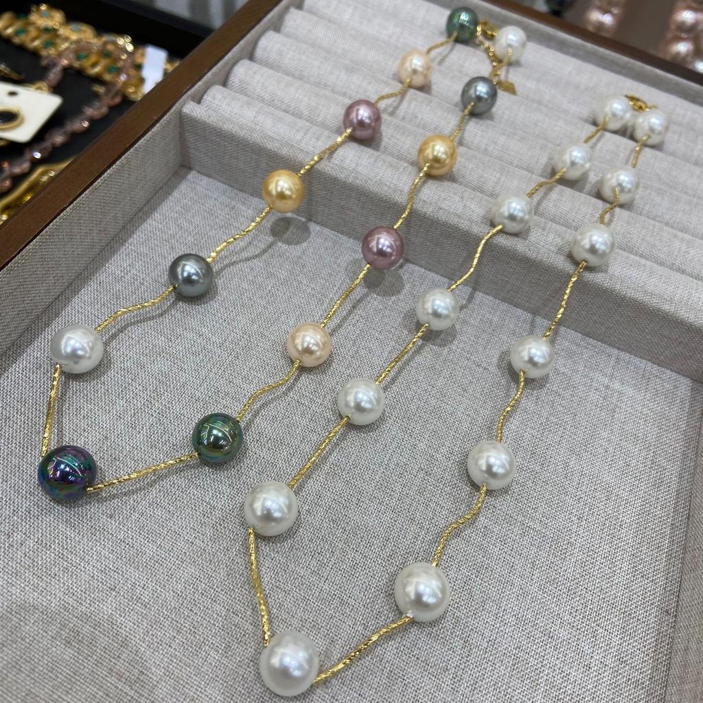 Fashion Charm Mixed Color Necklace Dopamine Autumn And Winter Jewelry Color Necklace Versatile Simple Fashion Style