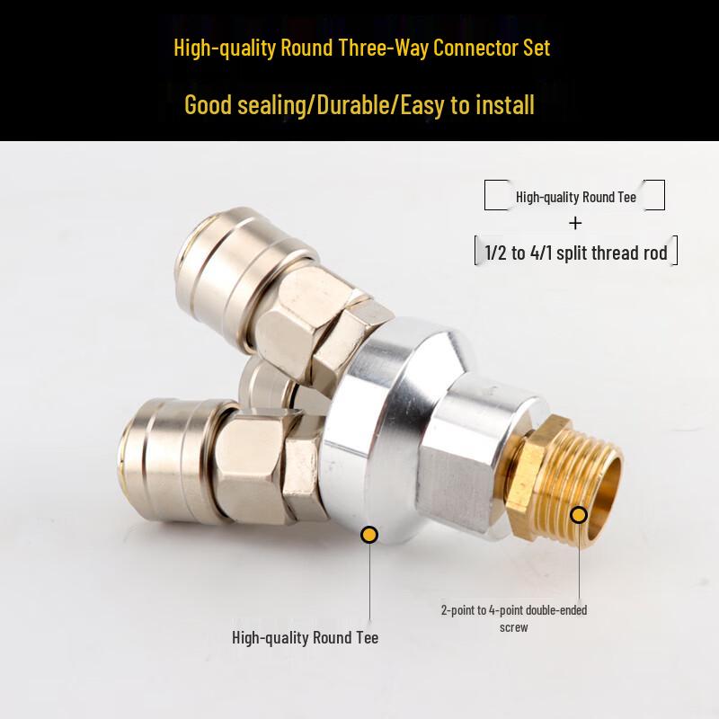 

Self-locking Quick Connect Pneumatic Tee Fitting
