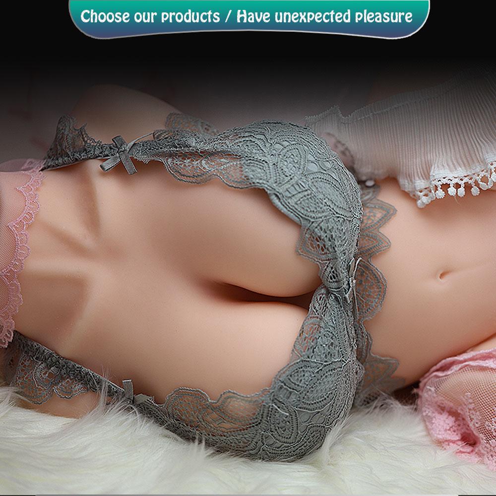 3D Silicone Sex Doll TPE 6.5kg Sexy Cleavage Vagina Love Anal Love Adult Sex Toys for Men Liquid Silicone Filled In The Chest Feel Softer