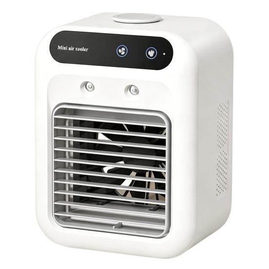 Tragbarer Klimaanlagenventilator, 2-in-1 Mini-Kühler und Luftbefeuchter, Leiser Persönlicher Kühlventilator für Zuhause, Büro, Außenbereich