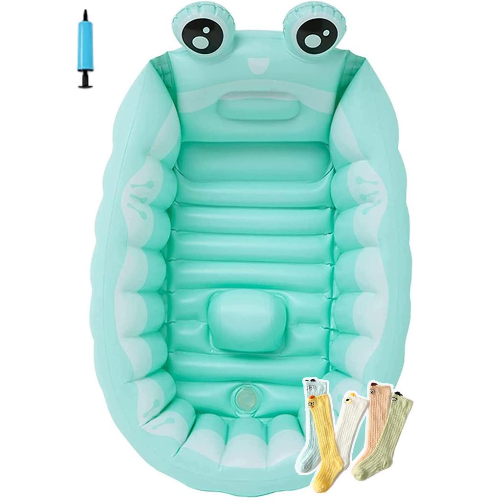 Puhang Baby Soft and Includes Air Drain Easy Safe Size Size Includes 5 Pairs of Centered Position Bathtub, Kids' Bathtub, Foldable, Pump, Anti-Slip