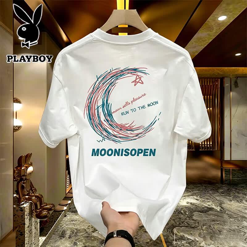 PLAYBOY Men s Loose Fit Cotton T-Shirt L