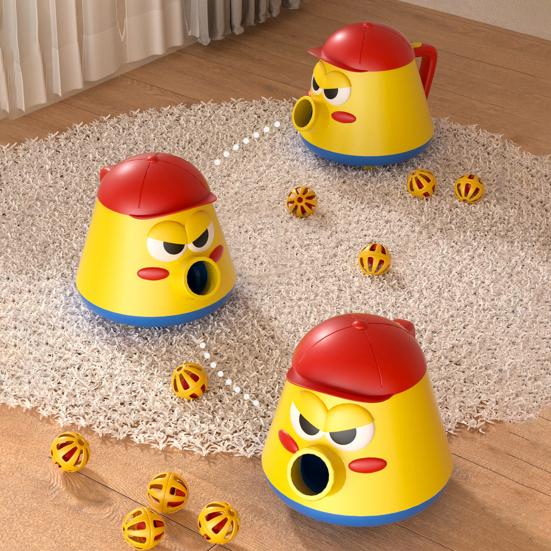 Kids Vacuum Cleaner Toy Set with Push Walker Bell Ball Spade 360 Degrees Rotating Tackle Throwing Game Skill Development Hand-Eye Coordination