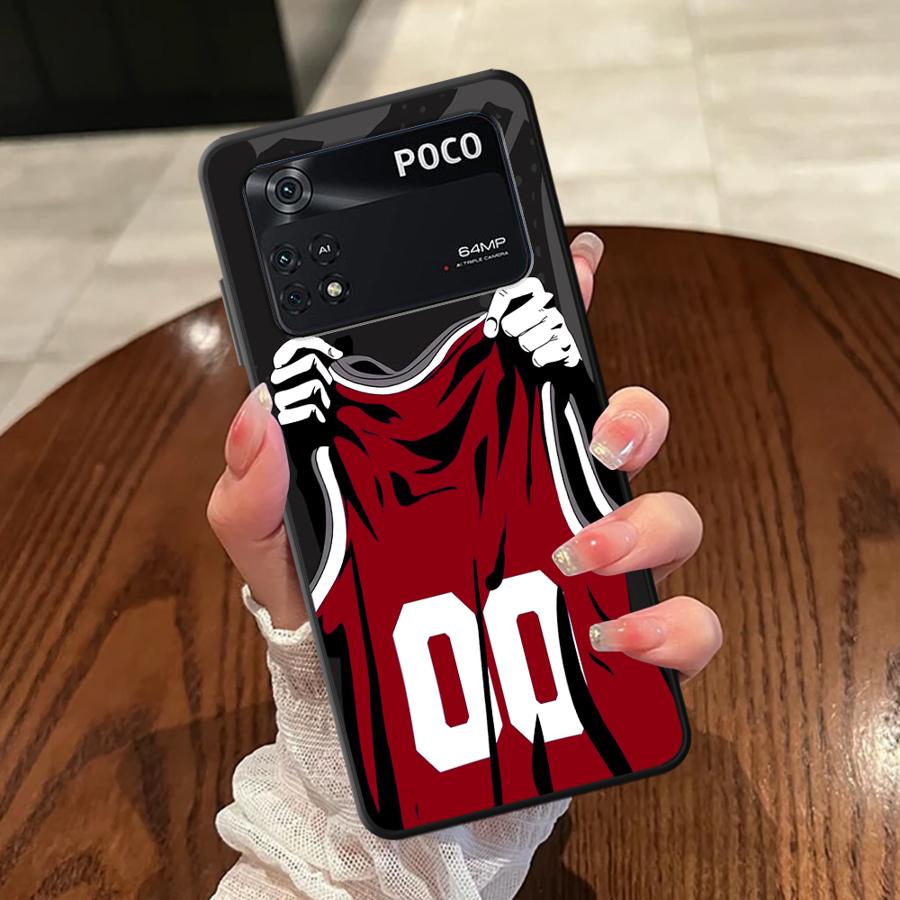 Handyhülle Case für Xiaomi Poco F8 X3 X4 X5 X7 Pro M3 M4 M7 Pro C75 C61 F3 C50 F1 M5 C71 Trikotnummern