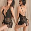 Seductive Sexy Lingerie Uniform Temptation Suit One-piece Lace Transparent Pajamas Free Hot Open File 1118