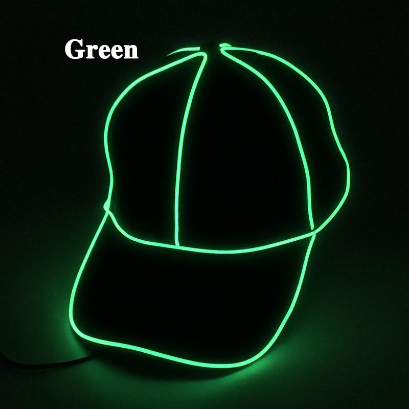 Cool Fashion Baseball Caps Luminous LED Light Cap Hat Adult Party Night Props Flashing Baseball Caps