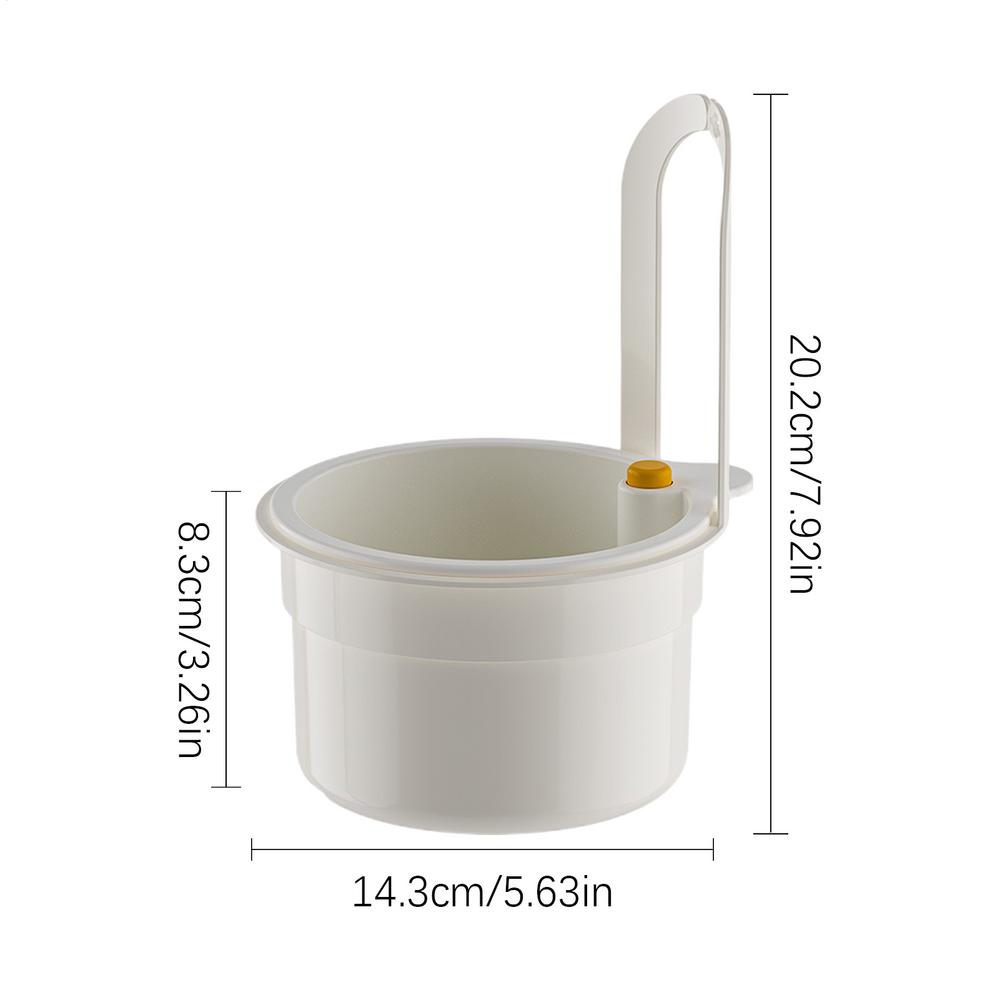Sink Strainer Basket Press Automatic Dumping Sink Strainer Basket Fruit Vegetable Leftover Waste Draining Colander for Home