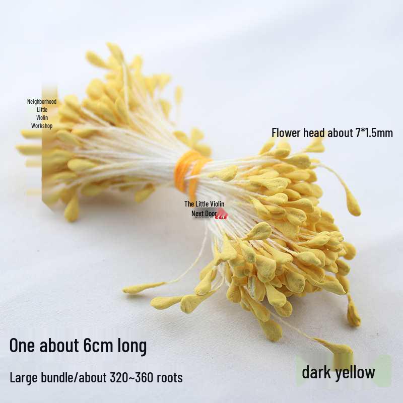 Korean Flat-Head Matte Flower Buds for DIY Hair Accessories