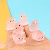 1/5Pcs Mini Luminous Piggy Decor Car Dashboard Home Ornaments Diy Accessories