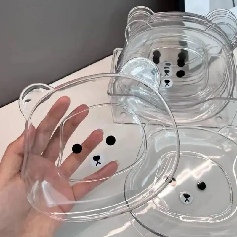 1 Pcs Cute Bear-Shaped Food Storage Tray Dried Fruit Snack Plate Appetizer Serving Platter