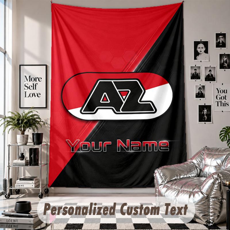 Wall Hanging Tapestry With Custom Name & Text, AZ Alkmaar Decorative Tapestry For Bedroom