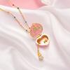 Openable Heart Charm Necklace Heart Box Pendant With Mini Figurine 1 Pc