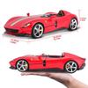 Bburago Scale Signature Series Ferrari Monza SP1 Red Diecast Model Finished Model 1/18 / Car, 18-16909