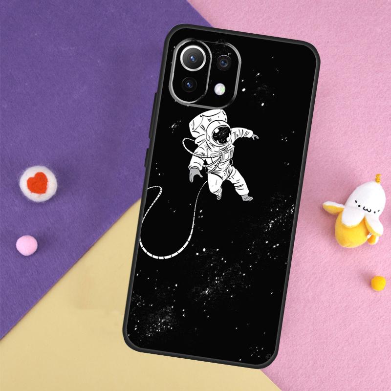 Aesthetic Space Moon Astronaut Case For Xiaomi 15 13 14 Ultra 14T 11T 12T 13T Pro POCO X7 Pro X3 X5 X6 F5 F6 M6 Pro Cover