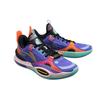 New LINING All City 10 V1 Basketball Shoes Men Low Top Fluorescent Blue Purple ABAS009-FN