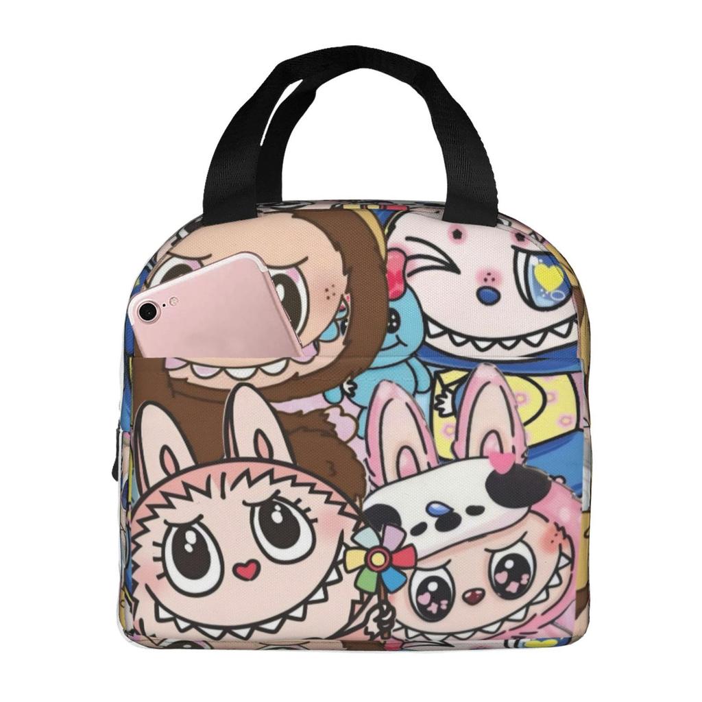 Picnic Bag For Primary And Secondary School Students Lunch Bag Cartoon Animation Printed Thermal Insulation Bag