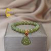 Ice Blue Hetian Jade Bracelet for Women - Elegant Bead String Jewelry, 2024 New Style