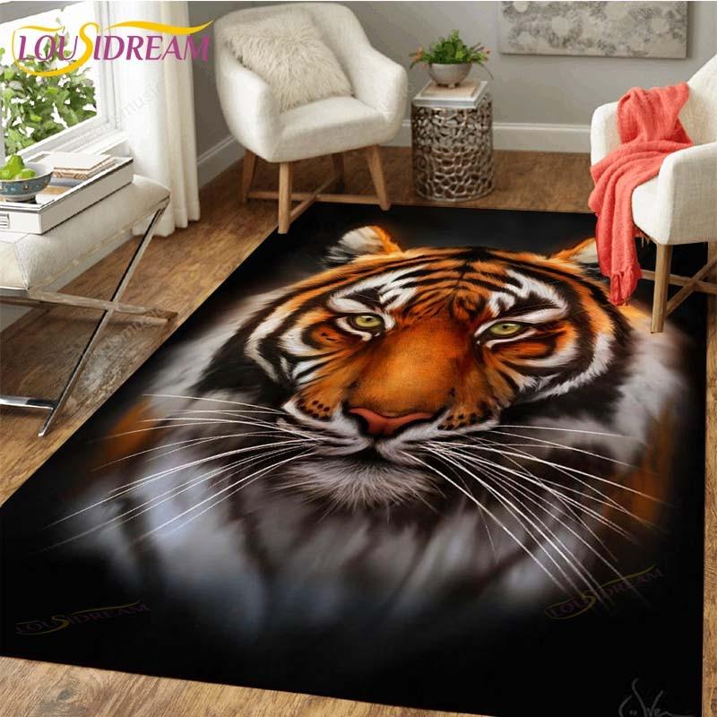 Tiger Carpet Floor Non Slip Rug Room Mat Square Quality Removable Kitchen Bath Floor Waterproof Rug Mat