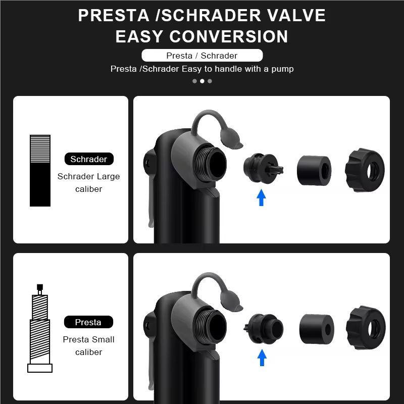 Bike Car Scooter Pump Schrader Presta Valve AV FV Portable MTB Road Bicycle Pump Hand Tire Air Inflator