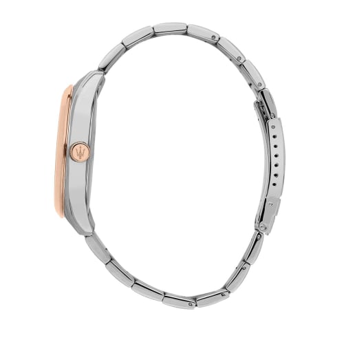 Official Maserati Attrazione 43mm Men's Quartz Watch R88531515006, Luminous Dial and Hands, 5 ATM Water Resistance, Japanese Movement, 2-Year Warranty