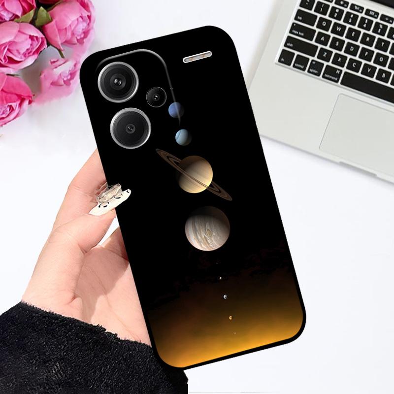 For Redmi Note13 4G 5G Case 13Pro Shockproof Silicone TPU Phone Coque Cover For Redmi Note 13 Pro+ Capa 13 Pro Plus Fundas Cases