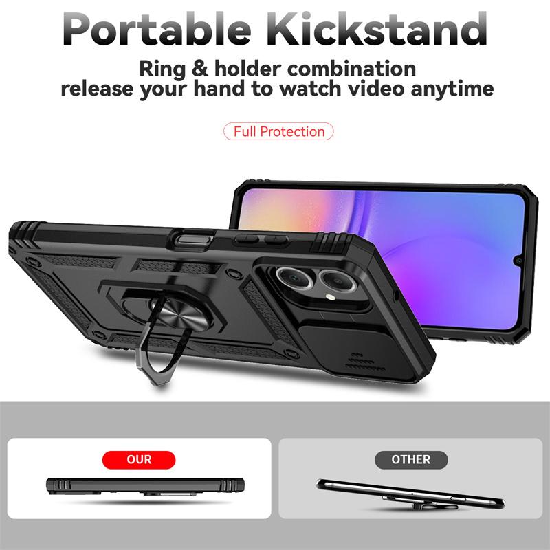 Funda For Samsung Galaxy A06 Case Slide Lens Protect Shockproof Armor Phone Case for Sumsung A06 A 06 GalaxyA06 6.7" Back Cover