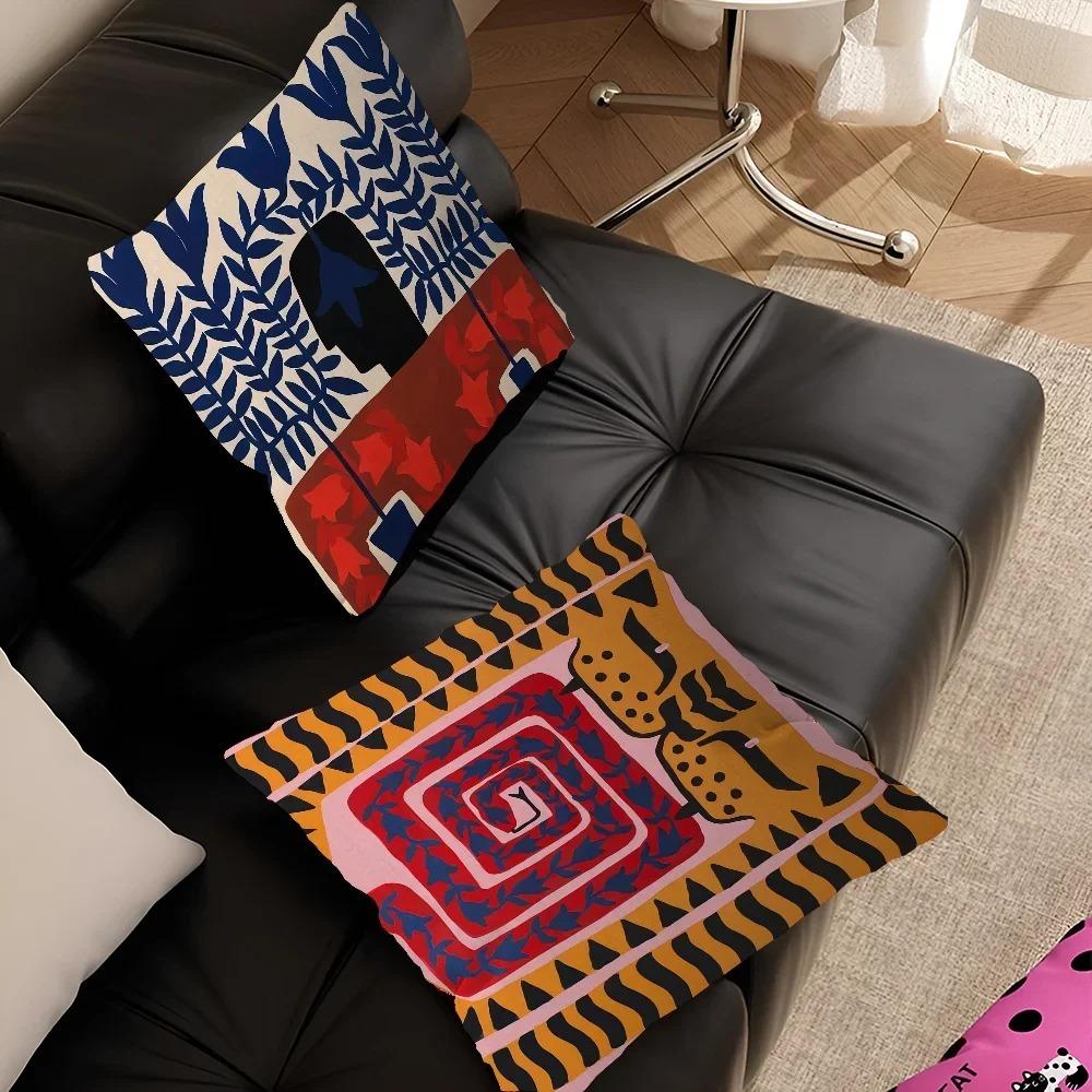 Home Decor Exotic Animals & Abstract Patterns Pillow Covers Pattern Cushion Cover Suitable for Sofa Bedroom Car Pillow Cover