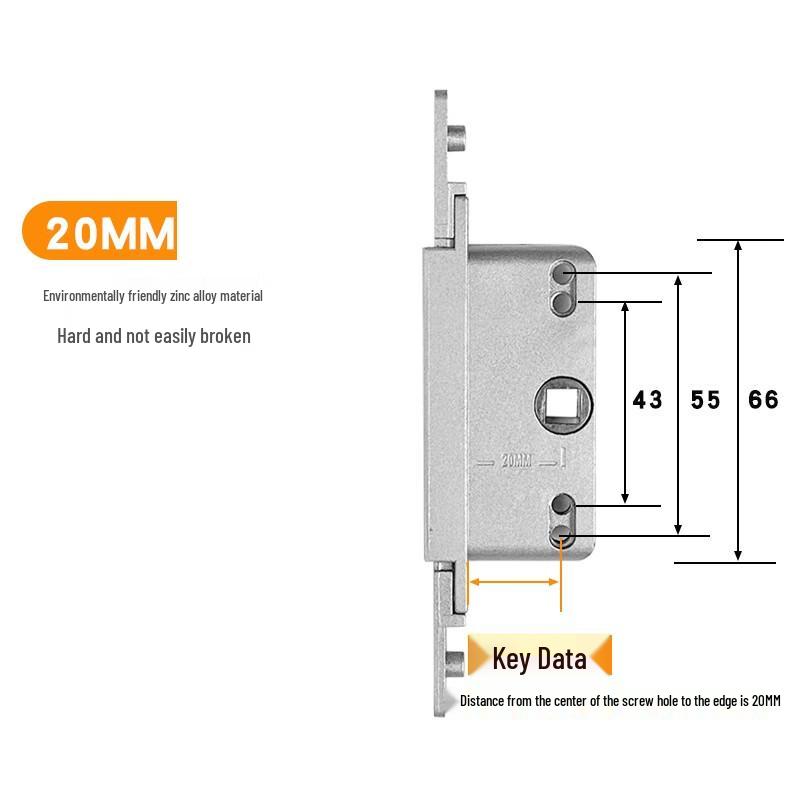 Aluminum Alloy Casement Window Lock Box Actuator