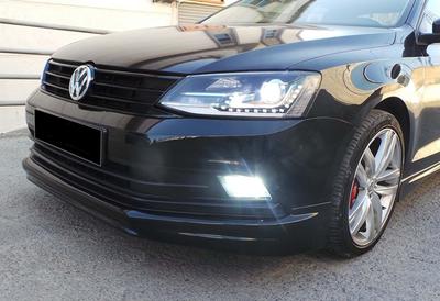 שפתיים קדמיות DPT V-1 (2014-2018, שחור מבריק) עבור פולקסווגן ג'טה