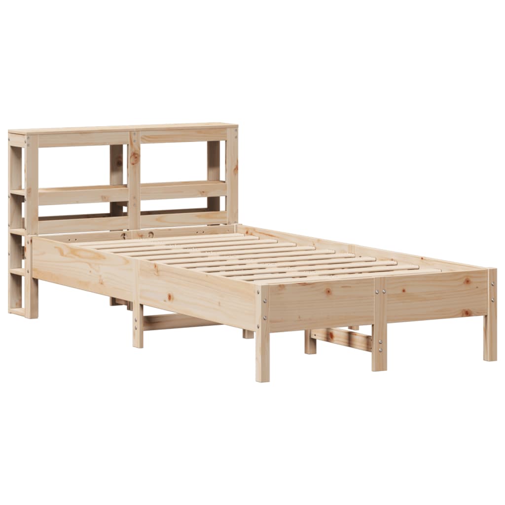 Solid Wood Bed Without Mattress 75 X 190 Cm Pine Wood