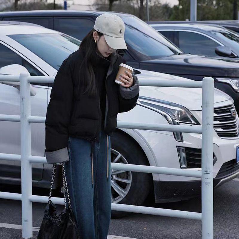 Koreansk stil dam kort vit ankdunjacka: Snygg, Varm, Mångsidig Vinterrock