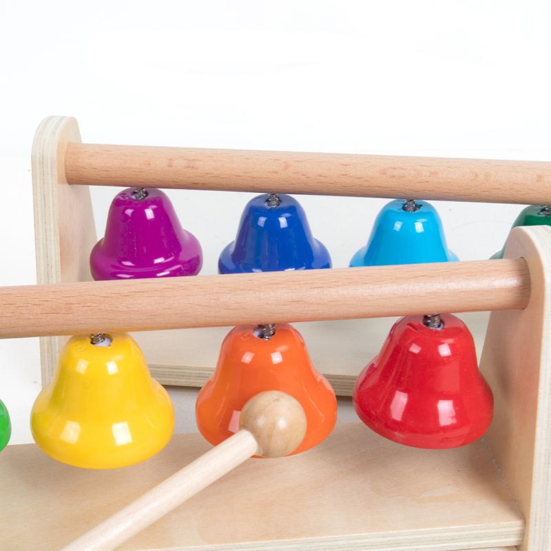 Musical Instrument Set Colorful 8-Note Hand Bell Children's Music Bells Toys  Baby Early Education Learning Toys Birthday Gifts
