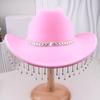 Bridal Cowgirl Hat for Women Rhinestone Cowboy Hat Unique Halloween Costume for Bachelorette Party Birthday Concerts