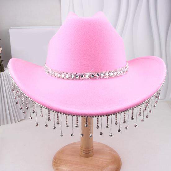 Bridal Cowgirl Hat for Women Rhinestone Cowboy Hat Unique Halloween Costume for Bachelorette Party Birthday Concerts